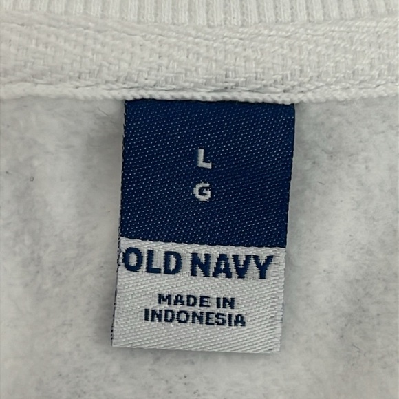 Old Navy Oversized Tunic Crewneck Sweatshirt White - Picture 11 of 12